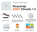 ZONT Climatic 1.2 Погодозависимый автоматический GSM / Wi-Fi регулятор (1 ГВС + 2 прямых/смесительных) с доставкой в Норильск